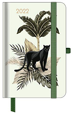 GreenLine Diary Jungle 2022 - Buchkalender - Taschenkalender - 10x15