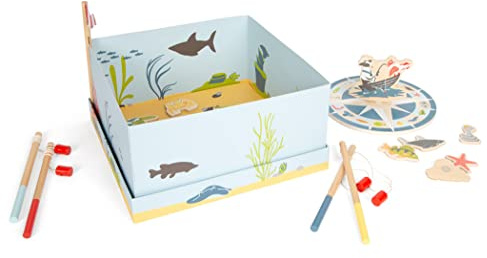 small foot Angelspiel 4 Friends aus Holz, im bunten Design, inkl. vielseitigem Zubehör, ab 3 Jahren, 12285