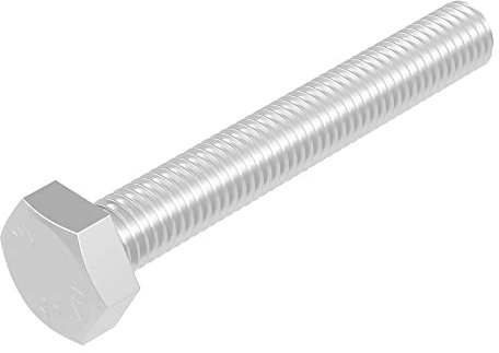 SECCARO Sechskantschraube M10 x 70 mm, Edelstahl V2A VA A2, DIN 933 / ISO 4017, Außensechskant, 20 Stück