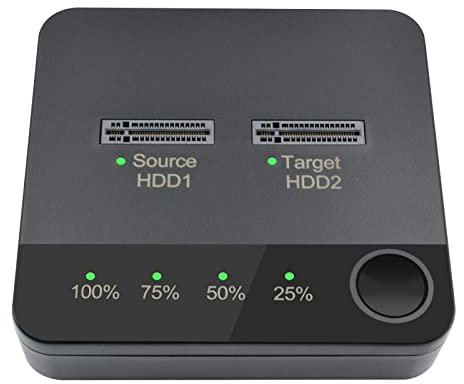 Ronyme M.2 Docking Station External Hard Drive Enclosure, 2 Bay Portable,with Adapter,Plug and Play Hard Drive Docking Station Hard Drive Duplicator