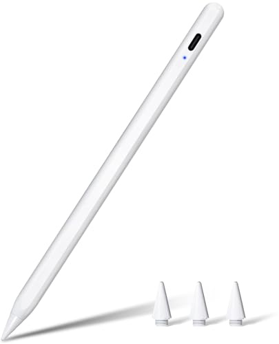 Pencil 2a Generación (10 Min Carga Rápida), 2024 Professional Lápiz para iPad con Sensibilidad Inclinación & Rechazo Palm, Lápiz Pen para iPad 6-10, Air 3-5, Mini 5-6, Pro 11 1-4, 12 3-6