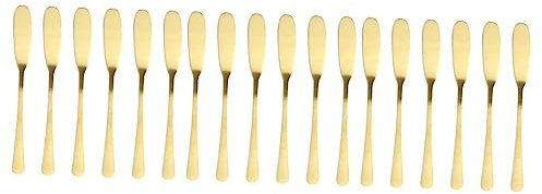 TOPBATHY 18 Stück 304 Butterstreicher Aus Edelstahl Kuchenschaber Creme Edelstahlbutter Marmeladenverteiler Butterstreuer Küchenwaren Weihnachtsgeschenke Niedlich Rostfreier Stahl