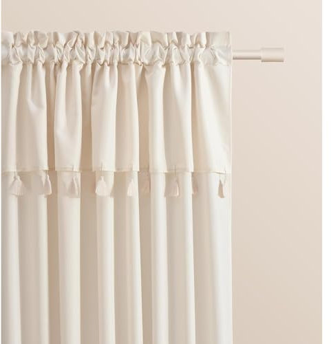 ROOM99 Vorhang mit Kräuselband Astoria 140 x 250 cm Breite x Höhe Schiebegardinen Modern Curtain Wohnzimmer Schlafzimmer Helle Creme, 1 Stück