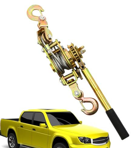 demaxiyad Seilspanner Heavy Duty,Kabelratschenspanner,Drahtspanner Seilspanner - Ratschen-Heberollensystem, Drahtratschenspanner mit verstärkten Zahnrädern, manueller Seilspanner