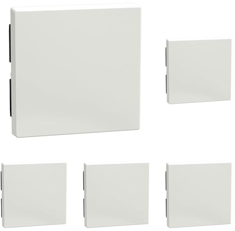 Schneider Electric Merten Wippe für Wechsel- und Kreuzschalter, System M, polarweiss glänzend, Artikelnummer 432119, 5 Stück
