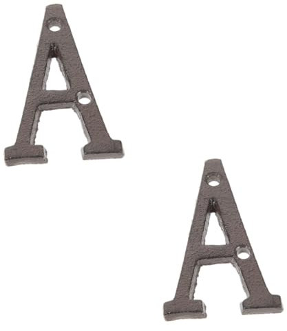 Veemoon 2pièces Lettre Fonte Décorative Fer Pour Maison Lettre a Style Vintage Européen Pour Décor Mural Intérieur Et Extérieur