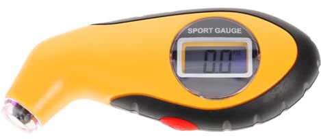 STOBAZA Manómetro Digital para Presión de Neumáticos con Pantalla LCD Herramienta Auto Versátil para Motos y Coches Medidor Duradero y para Pruebas de Presión Ruedas