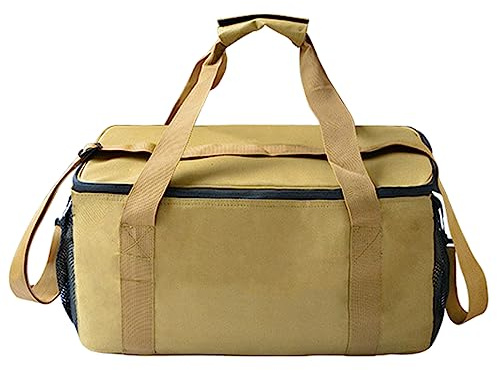 Whoasyst Sacs à déjeuner isothermes à bandoulière - Conteneur de stockage alimentaire - Sac à main isotherme pliable pour barbecue - Grand sac isotherme pour déjeuner
