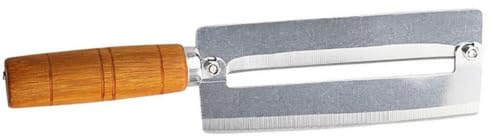 KALLORY Cuchillo de Pelar de Acero Inoxidable con Mango de Madera Cómodo y Fácil de Limpiar para Cortar Piña y Caña de Azúcar Cocina