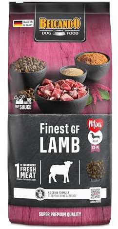 Belcando Finest GF Lamb [12,5 kg] getreidefreies Hundefutter | Trockenfutter für kleine & mittlere Hunde | Alleinfuttermittel für Hunde ab 1 Jahr