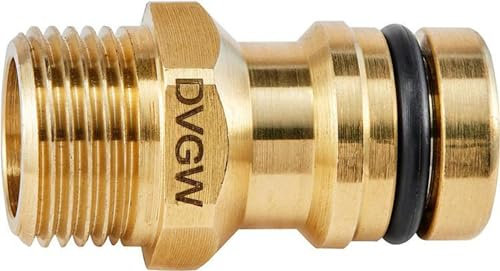 Geka 809AKSB Raccord à L‘Équipement Boire de l'eau avec Filetage Mâle G 3/8 en Laiton, Or, 18 x 8 x 13 cm