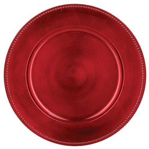 Feeric lights & christmas - Assiette de présentation colorama de noël d33cm rouge