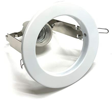 Aro empotrable reflectora R80 rosca E27 color blanco