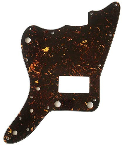 Passend für Japan Jazzmaster mit PAF Tonabnehmer, linkshändig, keine Rhythm-Kontrolle, Gitarren-Pickguard (4-lagig, braune Schildkröte)