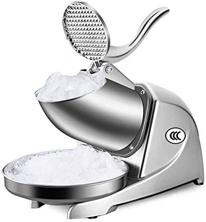 Electric Ice Shaver, Ice Crusher Double Blade Shaving Machine 380W 95Kg/Hour