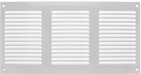 Vent Systems Grille de ventilation blanche - moustiquaire - 300 x 150 mm - Pour les applications de chauffage, de refroidissement et de ventilation - Couvercle d'aération intérieur et extérieur.