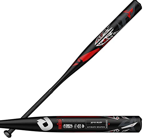 DeMarini 2022 Ultimate Weapon™ Slowpitch Softballschläger – 86,4 cm / 765 g, Schwarz/Rot/Grau