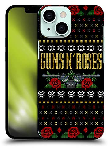 Head Case Designs Licenza Ufficiale Guns N' Roses Testo Logo Pistols Natale Custodia Cover Dura per Parte Posteriore Compatibile con Apple iPhone 13 Mini