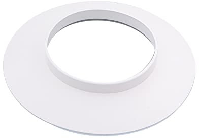 TYGERIX White Cover 100 mm | Reinforced PE Rosette for Boiler Pipe Cover Stoves and Systems | Heat Resistant | Certified Product