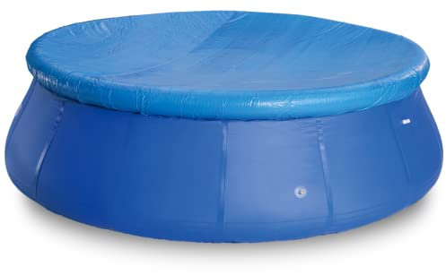 ADEPTNA Round Prompt Fast Set Family Swimming Paddling Pool cover for Garden Outdoor (8FT POOL COVER)