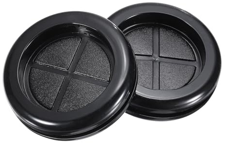 QUARKZMAN Pasacables de Goma Redondo de Doble Cara, Diámetro de Montaje de 38 mm, Diámetro Interior de 30 mm para Protección de Cables, Juego de 8 Unidades