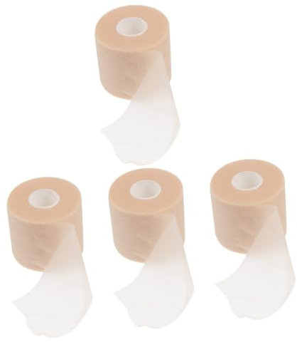 FOMIYES 4 Rollen Sportband Baseball-Armbänder Sportbänder elastisches Verbandband rosa Turnbeutel rosa Schwämme kniebandag sport Handgelenkband Sporttape aus Schwamm Sportverband