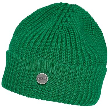Tazzio Beanie mössa för män och kvinnor unisex ullmössa stickad mössa vinter A501, Grön, one size