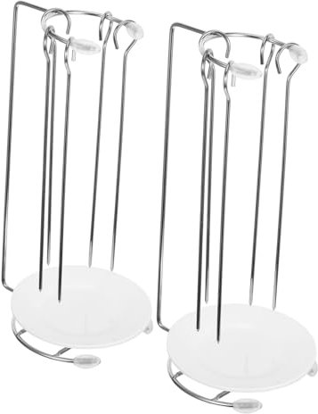 CAXUSD Soporte Para Parrilla De Barbacoa De Acero Inoxidable, 2 Piezas, Perchero Colgante Para Alimentos, Pinchos Desmontables, Adecuado Para Reuniones y Picnics
