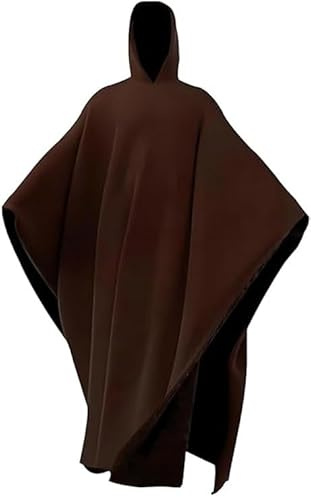 Weighted Cloak Hoodie - Extra Long Wearable Blanket Arcane Hoodie Brown - Oversized Sweatshirt Blanket Cloak with Sleeves - Super Soft Warm Loose Hooded Cape Tops for Anxiety Relief, Unisex
