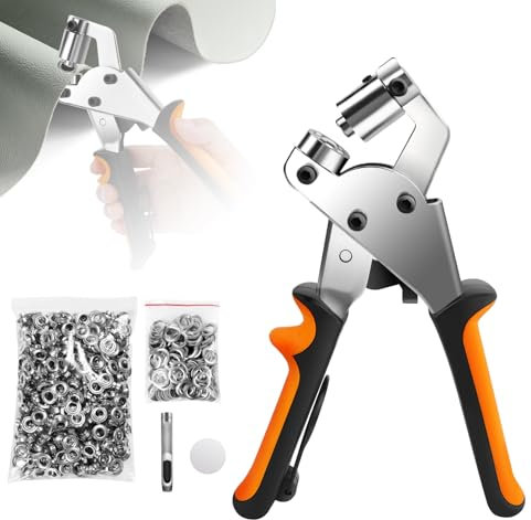 10mm Ösenzangen-Set Handlochzangen-Set DIY-Werkzeuge für Leder/PVC-Banner/Kleidung/Ledergürtel/Hüte/Planen