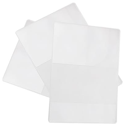 minkissy 5 Stück Transparente PVC Passhüllen Wasserfest 25μm 50μm mit Mehrfachfächern Dokumententasche Reisepass Schutzhülle für US Pässe Reisezubehör