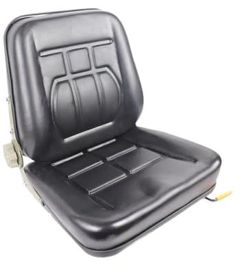 Siège de chariot élévateur universel réglable – Cuir PU de qualité supérieure, design ergonomique pour tracteur, pelleteuse, bouteur, chargeuse compacte, tondeuse