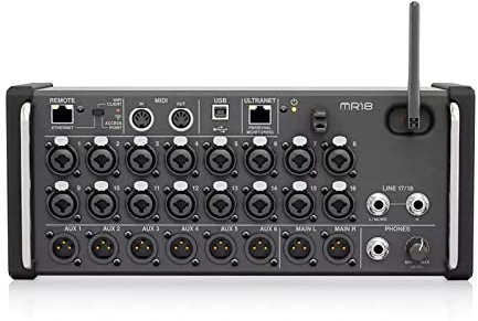 ZKLGS Mesa de Mezclas XR16/XR18/MR18 Consola de grabación de Estudio de Mezcla Digital Profesional de 16/18 Canales DJ Studio Mezclador Digital(MR18)