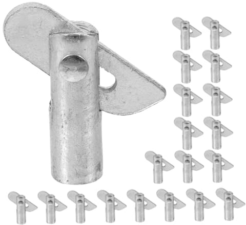 SAFIGLE 20 pezzi Perni di Bloccaggio Ponteggio Zincati Perno Fissaggio Scaffali e Parapetti Resistente e Facile da Installare Accessori Ponteggi Edili Versatili per Sicurezza Cantieri