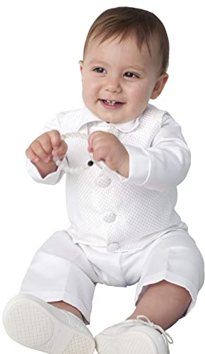 Baby Boys Christening Outfit White 6 - 9 Months