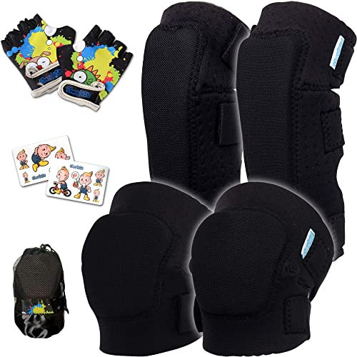 Simply Kids Protection Enfant Velo Protection Roller Enfant Protection Skateboard Enfant Genouillere Enfant Protege Genoux Enfant Vélo Trotinette Draisienne Ski Patinage Moto