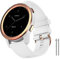 NotoCity Armband für Garmin Vivoactive 4S, Venu 2S/3S, Forerunner 255S/265S, 18mm Ersatzarmband für Vivomove 3S (39mm), Active S, Move 3S, Silikon Armband für Männer und Frauen(S, Weiss)