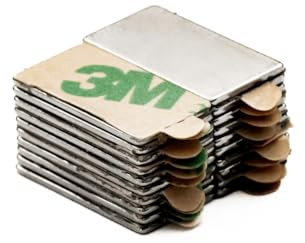 ITALFIT MAGNETI - 20 Pezzi Magneti Adesivi Neodimio 20x10x1mm Con Adesivo - Calamite Adesive Sottili Forti, Magnete Adesivo Potente 0,90KG - per Artigianato, Cucina, Ufficio e Fai Da Te