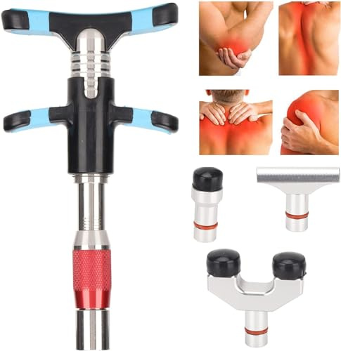 Attivatore Vertebrale Regolabile 10 Livelli Dispositivo Ergonomico Rosso per Massaggio Schiena e Benessere Spinale Professionale Sollievo Tensione Muscolare