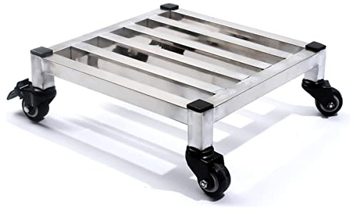 Support Pour Pot De Fleurs Avec Roues-acier Inoxydable, Plateaux Mobiles Pour Plantes - Chariot À Roulettes Pour Meubles De Palettes Pour Pots De Fleurs D'intérieur Et D'extérieur ( Size : 30x30cm )