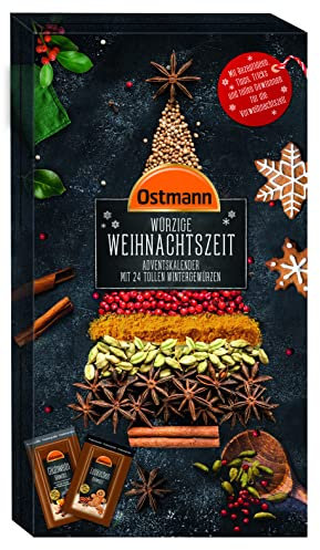 Ostmann Gewürze – Adventskalender 2022, Gewürzkalender mit 24 winterlichen Gewürzmischungen & Rezepten, Weihnachtskalender mit neuen Gewürz-Sorten, als Geschenkidee für den Advent
