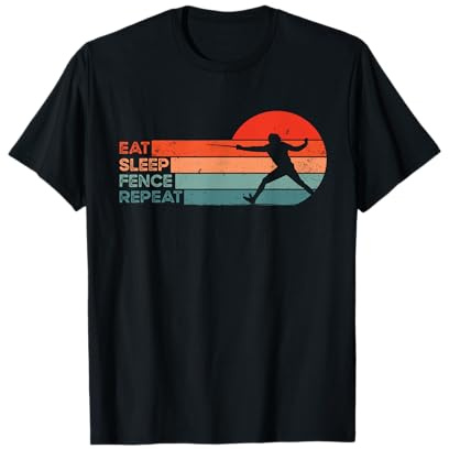 Retro Fencing & Fencer Esgrima Camiseta