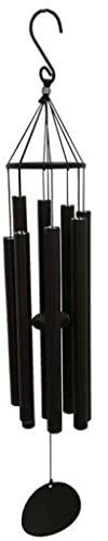 BAtlam Windspiel Tiefer Ton 37,4 Zoll mit 8 abgestimmten Röhren Windglocke Outdoor Garten Indoor Hängende Dekoration Gedenkgeschenk Chime (Bk 37.4in)