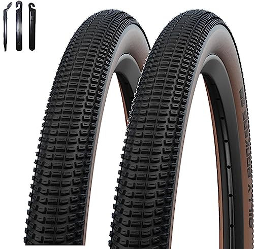 2 x Schwalbe Fahrradreifen Drahtreifen Billy Bonkers Bronze 57-559 (26 x 2.25) inkl. Reifenheber