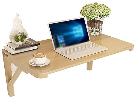 CHEMYO Klappbarer Wandklapptisch, Wandklapptisch, Klappbarer Computertisch, Klappbarer Wandtisch, platzsparender Klapptisch für die Küchenbar (Größe: 120 x 60 cm