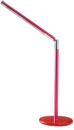 jojofuny Led Schreibtischlampe Mit Drehbarem Metallgelenk Dimmbares Touch-steuerung Rotes Schlichtes Design Energiesparende Smd-led Usb-ladeanschluss Für Büro Und Nachtlicht