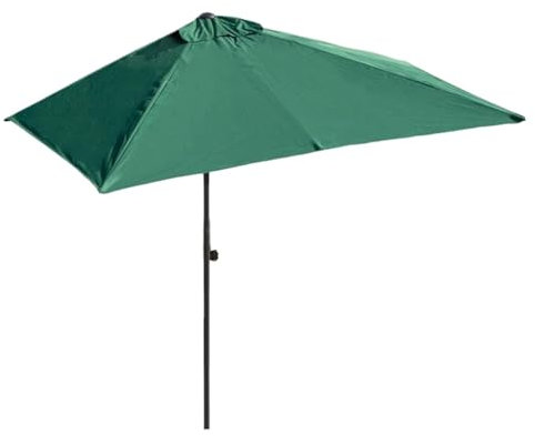 RUVOO Parasol Balcon Exterieur Parasol de Jardin Demi-parapluie De Patio, Demi-parapluie D'extérieur, Rectangulaire, Pour Jardin, Sans Base Parasol de Marché Parasol Plage(Grün)