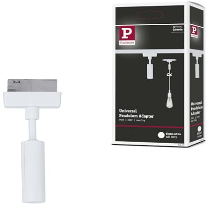 Paulmann 95655 Universal URail Pendant Adapter max. 50W 230V Signal White Rail System