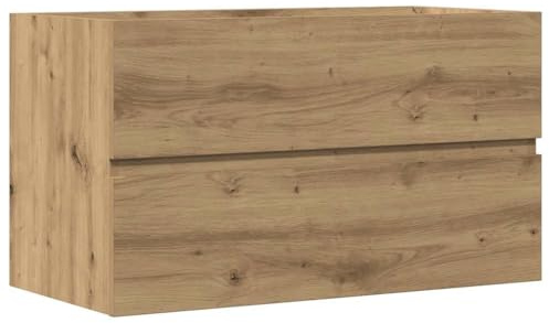 vidaXL Bad-Hängeschrank Artisan-Eiche 80x38,5x45 cm Holzwerkstoff