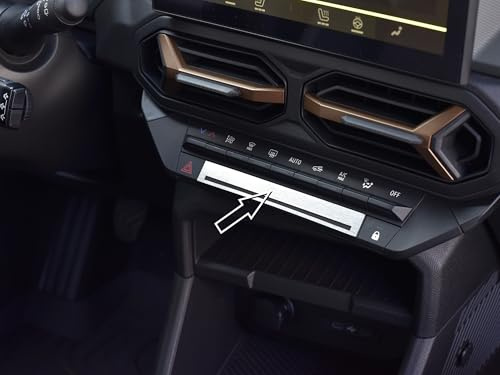 Steel Cover for 2024+ Dacia.Duster III 3 (P1310) / Bigster (R1310) | Central Plate Decoration | 1 Piece Stainless Steel Essential Expression Journey Extreme DUSTER Accessories Tuning